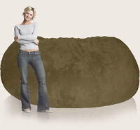7.5 ft Olive Micro Suede Comfy Sack       7LM6