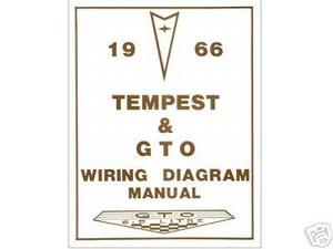 1966 66 GTO/TEMPEST WIRING DIAGRAM MANUAL | eBay 66 gto wiring diagram 