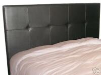 Queen Size Black Leather Headboard for Bed, NEW!!!