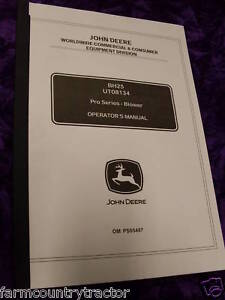John Deere Bh25 Manual