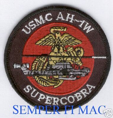 AH 1W SUPER COBRA AUTHENTIC US MARINES PATCH MCAS WOW  