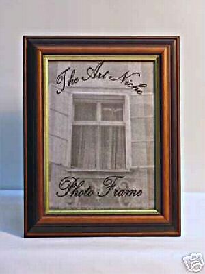 5x7 Walnut Gold Lip Photo Picture Frame 5 x 7 New  