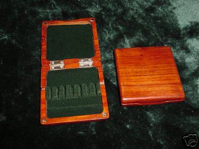 Solid & Hand Carved Wooden Oboe reeds case ( new )  