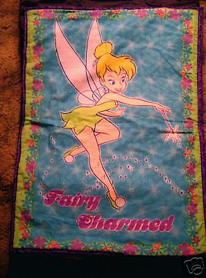 Personalized Disney Tinkerbell toddler blanket n Pillow  