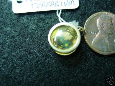 14K Gold Rare Terrarium Charm for those plant lovers  