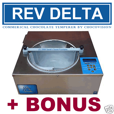 REV DELTA   CHOCOLATE TEMPERING MACHINE   CHOCOVISION  