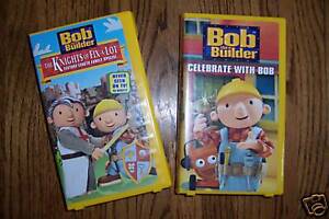 LOT-BOB-THE-BUILDER-CELEBRATE-KNIGHTS-FIX-LOT-VHS-VIDEO