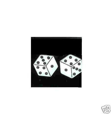 LAS VEGAS CASINO NIGHT PAIR A DICE COSTUME EARRINGS  