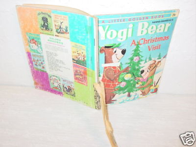 Vintage,Book,Yogi Bear,Christmas Visit,Boo Boo,Picnic  