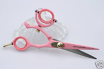 PINK DOUBLE SWIVEL THUMB HAIRSTYLIST SHEARS SCISSOR  