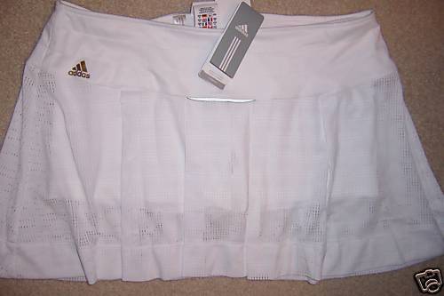 NEW ADIDAS WHITE CLIMA365 TENNIS SKORT SKIRT SHORTS XL  