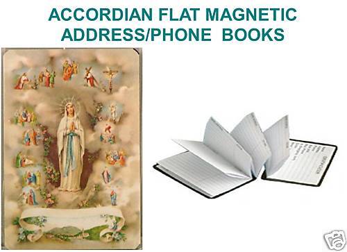 ACCORDIAN FLAT MAGNETIC ADDRESS/PHONE BOOKS  