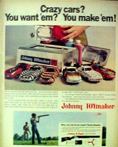   Topper Johnny TOYmaker Model Cars Eagle Toy Gun Skeet~Shooter Print AD