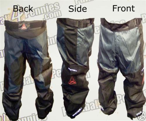 PAINTBALL PRO PANTS (NEW) SYSTEM X (BLACK & GRAY)  