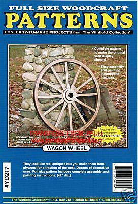 Wagon Wheel Yard Art Woodworking Pattern  