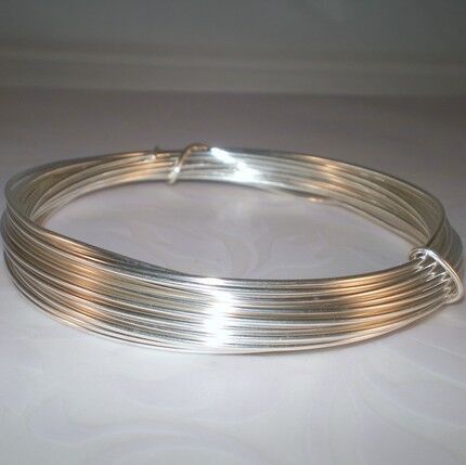 Sterling Silver filled round wire 18 gauge 13 ft 1.0 mm  