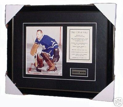 JOHNNY BOWER Framed Print w/Stats, Name Plate, Portrait  