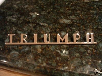 TRIUMPH TR3 REAR TRUNK LID EMBLEM, NAMEPLATE  