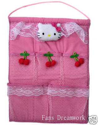 Sanrio HELLO KITTY Wall Pocket Mail Organizer w/ cherry  