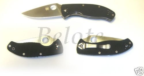 Spyderco Tenacious G 10 Handle Plain Edge C122GP NEW  