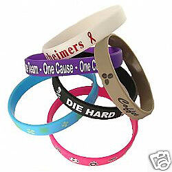 200 Custom Printed Silicone Bracelets     