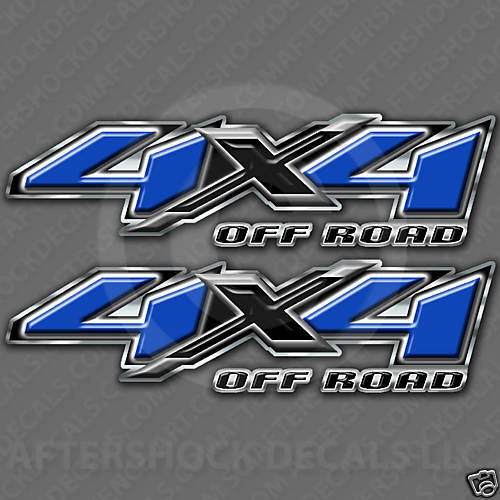 Truck 4x4 decals black blue sticker tundra titan  