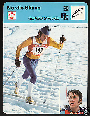 Gerhard Grimmer Nordic Skiing 1978 SPORTSCASTER Card