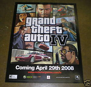 Grand Theft Auto IV Poster New GTA IV GTA 4 | eBay