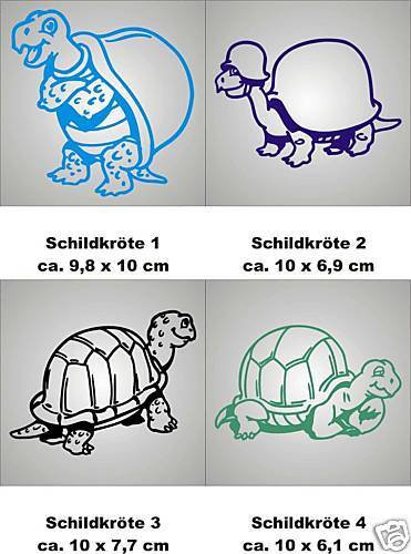 Schildkröten Aufkleber Wandtattoo Heckscheibe Fun NEU 1  