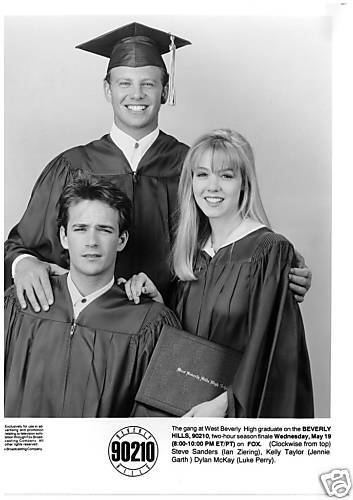 BEVERLY HILLS 90210 JENNIE GARTH LUKE PERRY 1993 PHOTO  