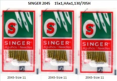 Singer Sewing Machine Ballpoint Needles 2045 11 3pks  