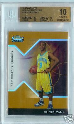 Chris Paul 04/05 Finest Gold Refractors XRC **BGS 10**  