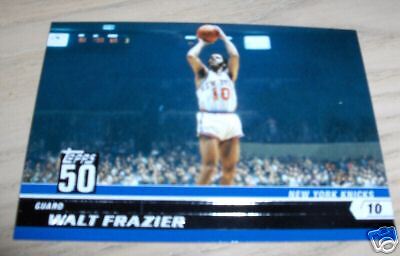 25   TOPPS WALT FRAZIER NEW YORK KNICKS CARD LOT  