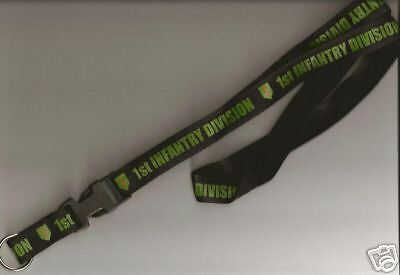 Army 1st Infantry Division Neck Strap Key Lanyard  