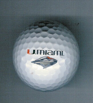 UNIVERSITY OF MIAMI LOGO GOLF BALL COLLECTIBLE  