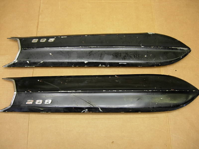1967 Ford Fairlane Factory Hood Scoops Lights 67 GT