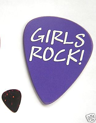 GIRLS ROCK Gigantic 4 inch Pick for GIANT Fender STRAT  