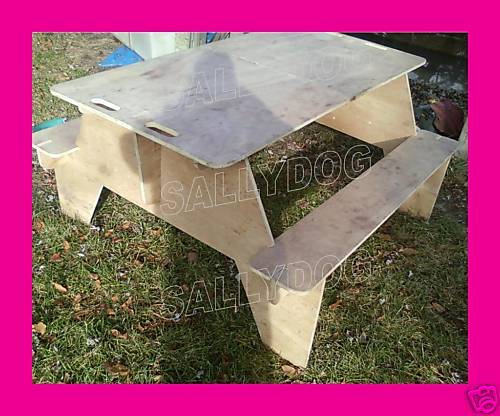 Travel PICNIC TABLE Plans camping portable FULL SIZE rv  