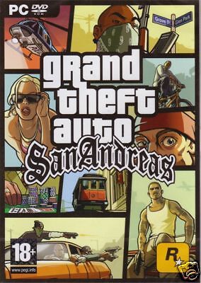 GRAND THEFT AUTO SAN ANDREAS WIN XP/VISTA (DVD ROM) NEW 710425216947 