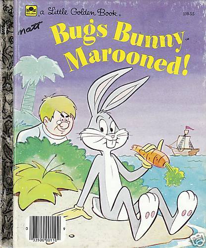 BUGS BUNNY MAROONED LITTLE GOLDEN BOOK 1985  