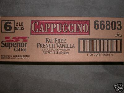 SUPERIOR CAPPUCCINO MIX FAT FREE FRENCH VANILLA 6/2  