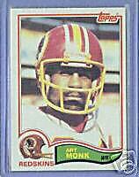 1982 TOPPS ART MONK 515 WASHINGTON REDSKINS  