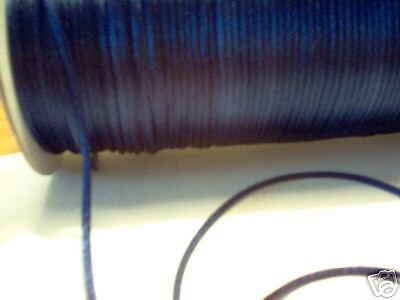 NAVY BLUE RATTAIL RAT TAIL CORD SATIN RIBBON 10YD 2MM  