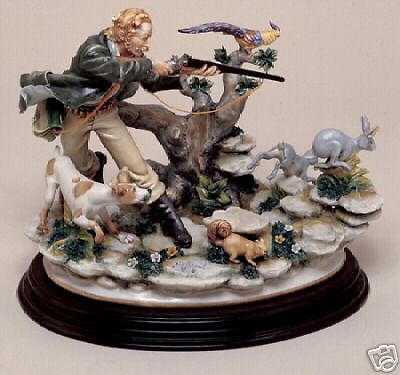 The Hunter Enzo Capodimonte Laurenz Collection Figurine  