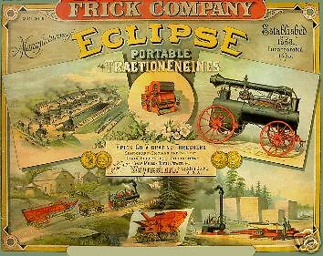 Frick Co., Waynesboro, PA Eclipse Steam Engines poster  