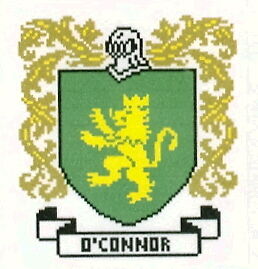 Coat of Arms OCONNOR Cross Stitch Chart Irish  