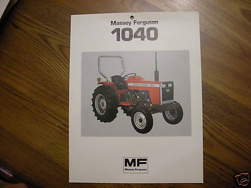 Massey Ferguson 1040 Tractor Dealers Brochure  