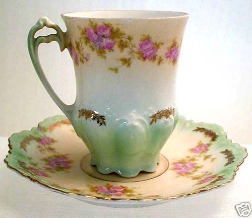 Turn of the Century Moritz Zdekauer DEMITASSE & Saucer  