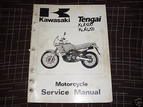 Kawasaki 89 90 KLR650 KLR500 TENGAI service manual  
