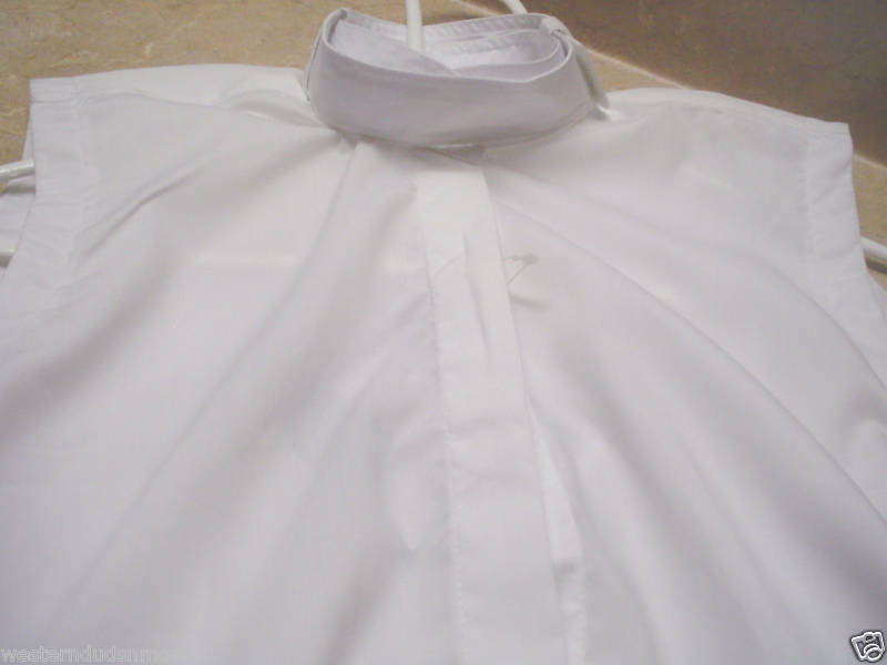 Ladies English Show Riding Blouse Hunt Shirt White 36  